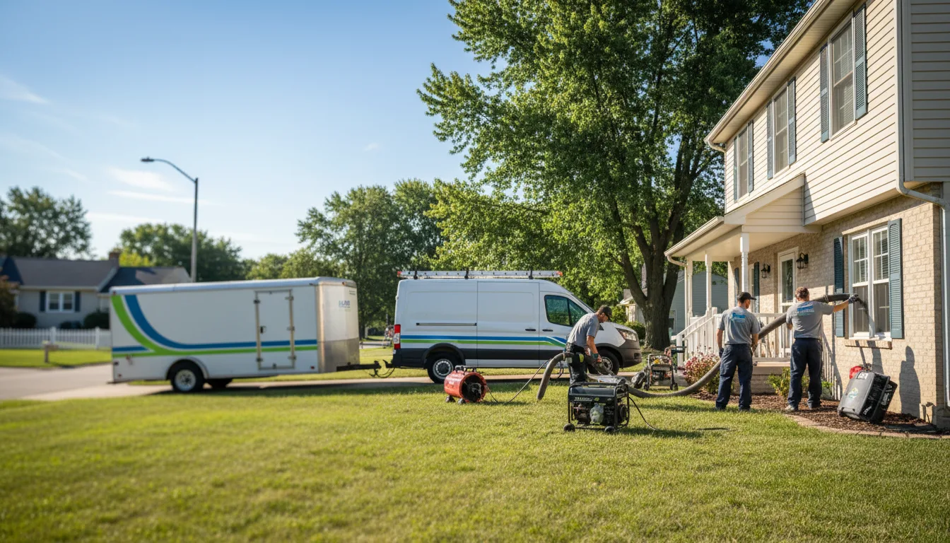 Flooded Basement Restoration And Cleanup With Repair in Hidalgo, IL near me
